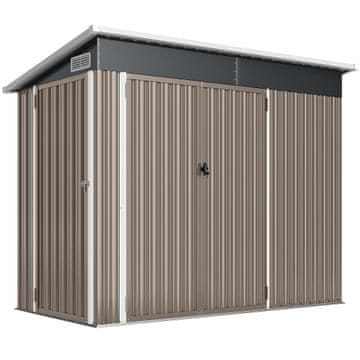Homestar Metalni vrtni spremnik 2,68 m² s 3 vrata, ventilacijom, mogućnošću zaključavanja