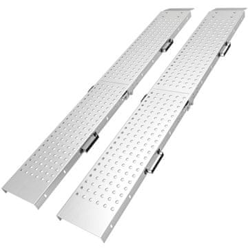 Homestar Set od 2 sklopive metalne rampe za utovar s ručkama, nosivost 400 kg, za gume do 22,5 cm