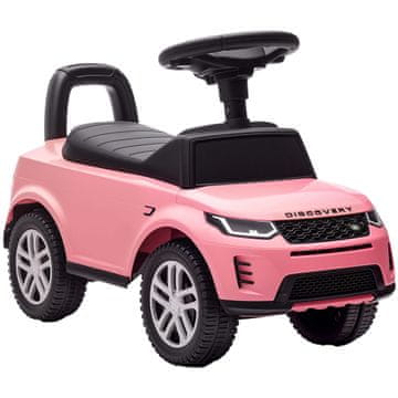 Homestar Dječji auto na pogon Land Rover Discovery s trubom i zvukovima motora, spremište ispod sjedala, ružičasti, 18-36 mjeseci