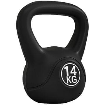 Homestar Kettlebell 14 kg crni, materijal plastika i pijesak