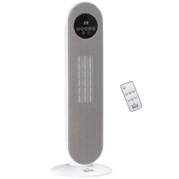 Homestar Ventilatorski grijač 2000W PTC keramički električni grijač s daljinskim upravljačem, oscilacija, timer 12h