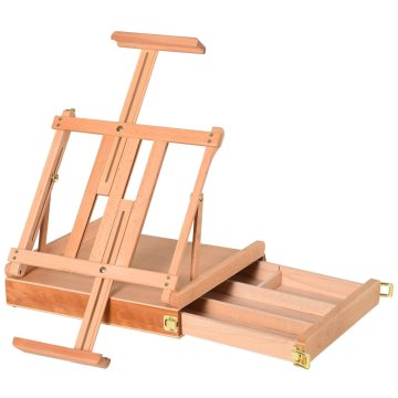 Homestar Sklopivi podesivi stalak za crtanje s ladicom 42x36x12,5 cm prirodni
