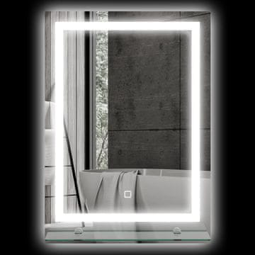 Homestar Kupaonsko ogledalo LED 50x70 cm Srebro