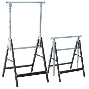 Homestar Set pila za rad, podesiv, 68x58x80-130 cm, crni
