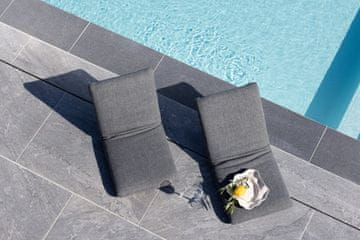 Venture Design AB Stolica s jastukom Trond 5x40x80 cm Crna