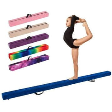 Costway Sklopiva gimnastička greda za ravnotežu 9 ft plava