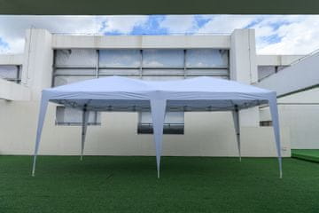Costway Pop-up sjenica 3x6 m bijela UV zaštita 50+ Set od 3