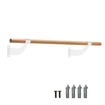 Costway Zidna baletna šipka 120 cm bijela