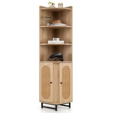 Costway Ugaoni ormar 172 cm, prirodni