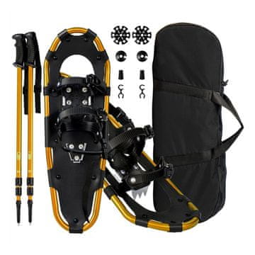 Costway Višenamjenski set za snježne krplje 63 cm zlatni