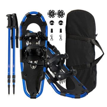 Costway Višenamjenski set za snježne krplje 63 cm plavi