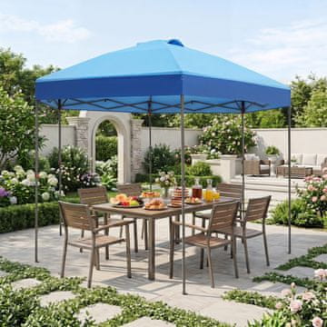 Costway Pop-Up paviljon 3,6x3,6 m plavi