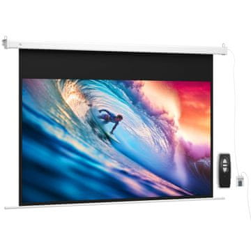 Homestar Električno platno za projektor 293x193 cm 120 inča 16:9 HD 4K s daljinskim upravljačem bijelo