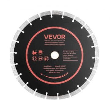 VEVOR Dijamantski listovi 306 mm, pakiranje od 3, osovina 25.4 mm