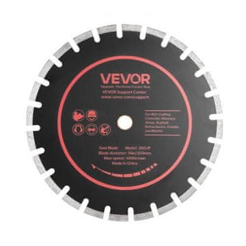 VEVOR Set dijamantnih listova za rezanje betona 359 mm, 3 komada, 25.4 mm vreteno