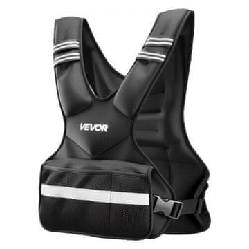 VEVOR Podesivi utežni prsluk X-oblika 555x550x80 mm Crni
