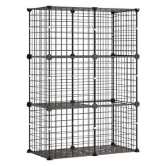 VEVOR Kavez za mačke s 3 razine 71.1x35.5x104.1 cm Crni