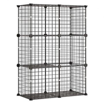 VEVOR Kavez za mačke s 3 razine 71.1x35.5x104.1 cm Crni