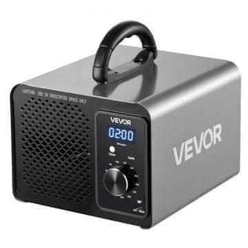 VEVOR Generator ozona 36000 mg/h s timerom za odgodu starta od 15 s, rotirajući enkoder, način rada za tretman mirisa do 300 m²