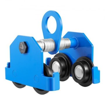 VEVOR Ručna kolica nosivosti 3 tone, podesiva za širinu I-greda od 63 mm do 203 mm
