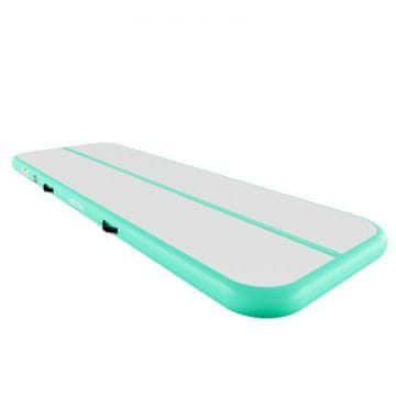 VEVOR Napuhiva gimnastička zračna podloga s zračnim valjkom 3 m, debljine 10 cm, mente zelena