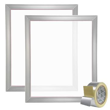VEVOR Set za sitotisak 2 komada aluminijskih okvira za sitotisak 50.8x61 cm