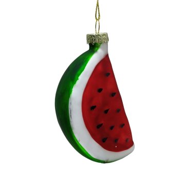 Homestar Božićna dekoracija RADOST LUBENICA 9,5 cm staklo