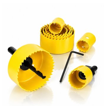 MG Hole Saw set krunskih pila za drvo 11 dijelova, žute