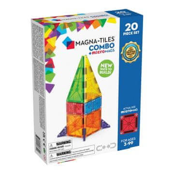 Northix Magna-Tiles Micromags kombinirani set od 20 komada
