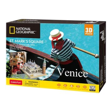 Northix Cubicfun 3D slagalica Natgeo Trg sv. Marka