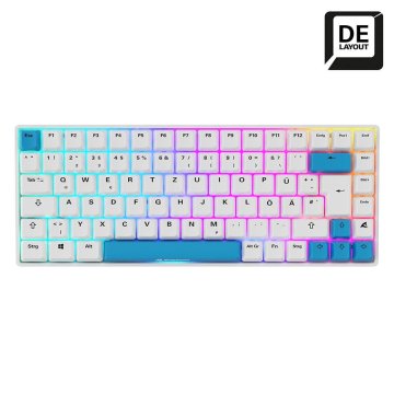 Sharkoon Sharkoon SKILLER SGK50 S3 PBT tipkovnica, gaming, USB-C, QWERTZ, bijela