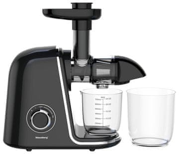 slomart Klausberg KB-7866 Vodoravni sokovnik crni/srebrni 150W