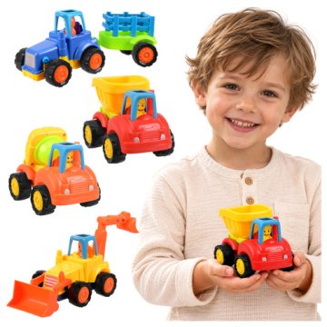 slomart MAXY Traktor, bager, kiper - set od 4 vozila s pogonom