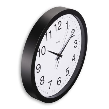 slomart Hama zidni sat Aruba 40cm, crni