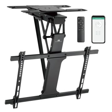 slomart Maclean MC-490 Stropni električni nosač za TV, Tuya, 32-75", 600x400mm, 35kg, 90 rotacija