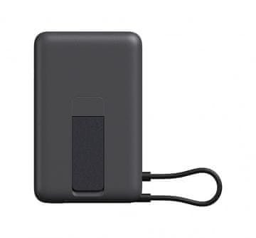 slomart XIAOMI PowerBank Magnetic 10000 mAh s postoljem - sivi