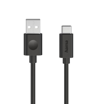 slomart Hama USB-A na USB-C kabel (60W, 1.2m) - crni