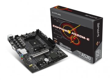 slomart Sapphire Technology matična ploča A520M-E AM4 (mATX, 2DDR4)