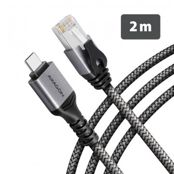 slomart AXAGON ADE-CM20 USB-C Gigabitni Ethernet adapter | CAT6 RJ-45 kabel 2m