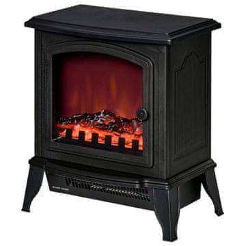 Homestar Električni kamin 36,5x24x45,5 cm Crni