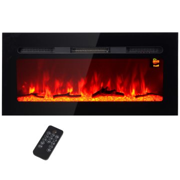 Homestar Električni kamin 91,4x15,8x45 cm Crni