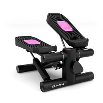 Costway Mini stepper s trakama za otpor i podesivom visinom, crni