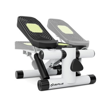 Costway Mini stepper s trakama za otpor i podesivom visinom, bijeli