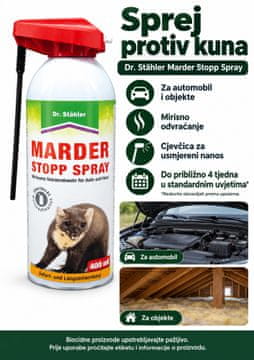 Roland Dr. Stähler sprej protiv kuna Marder Stopp Spray, 400 ml