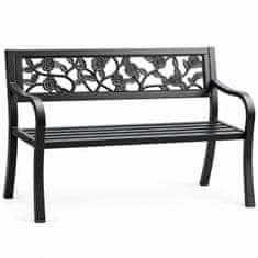 Aga Metalna vrtna klupa 125x53x77 cm