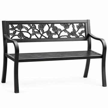 Aga Metalna vrtna klupa 125x53x77 cm