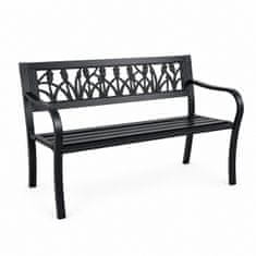 Aga Metalna vrtna klupa 125x53x77 cm