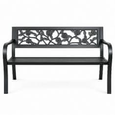 Aga Metalna vrtna klupa 125x53x77 cm