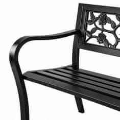 Aga Metalna vrtna klupa 125x53x77 cm