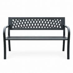 Aga Metalna vrtna klupa 125x53 x77 cm